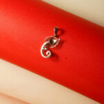 Minimal Ganesha Morpankh Pendant in Natural Diamond & 14Kt Gold DLC14/275