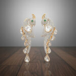 18 Kt Gold POLKI KUNDAN EARRINGS PKE18/63