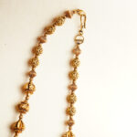 22kt Gold Antique Gold Bore Mala CN22/2568