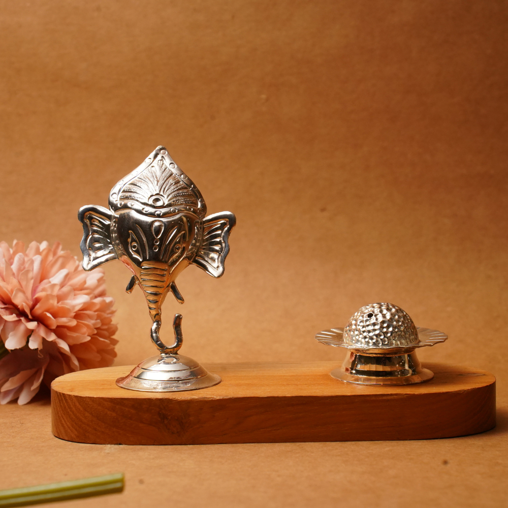925 Silver Ganesha Insane Stick holder DSA/28 925 Silver Ganesha Insane Stick holder DSA/28
