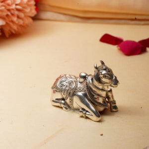 925 Antique Silver Nandi Statue MISS/25