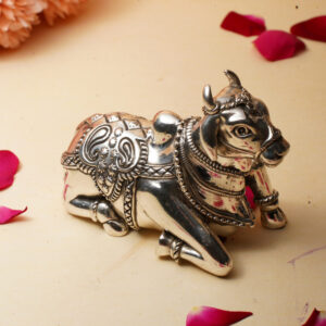 925 Antique Silver Nandi Statue MISS/25