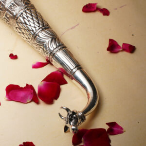 925 Silver Gomukhi Shringi, Shiva Abhishek Patra, Nandi Mukhi Stand MISS/315