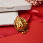 22Kt Gold Goddess Laxmi Antique Pendant