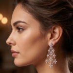 18KT Gold & Diamond Earrings Elegant Everyday Luxury DER/564