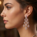 18KT Gold & Diamond Earrings Elegant Everyday Luxury DER/564