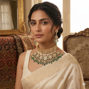 POLKI KUNDAN CHOKER SET 18Kt Gold PKCS8/12