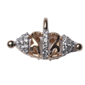 9Kt Gold Diamond MARQUISE SHAPED Pendant DPD9/3