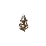 18kt Gold Diamond Lightweight Ganesha Pendant DLC/427