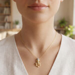 18kt Gold Diamond Lightweight Ganesha Pendant DLC/427