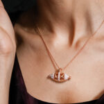 9Kt Gold Diamond MARQUISE SHAPED Pendant DPD9/3