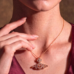 Evil Eye Shine Classic 9kt Gold and Diamond Pendant for Women DPD9/2