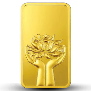 Lotus 24k (999.9) 50 gm Gold Bar