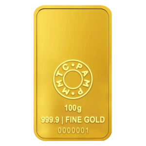Lotus 24k (999.9) 100 gm Gold Bar