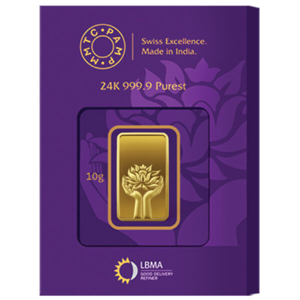 Lotus 24k (999.9) 1 gm Gold Bar